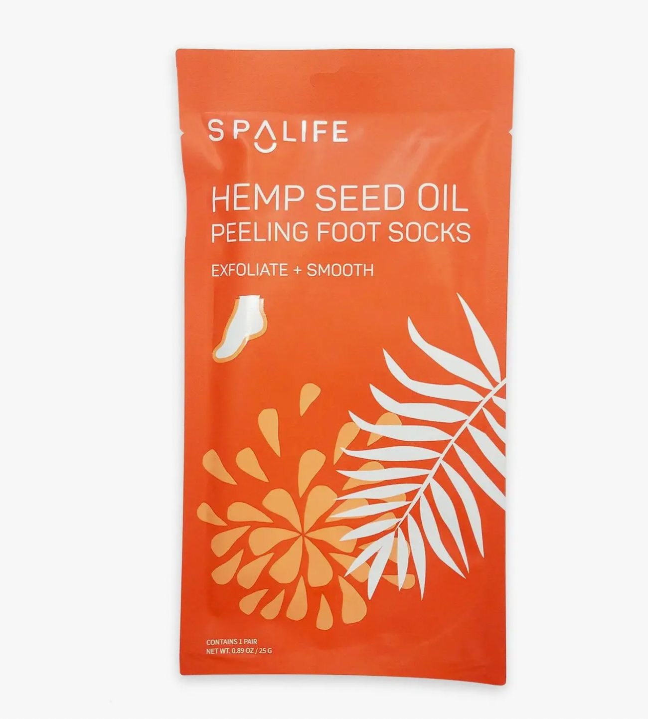 Renewing foot peel natural hemp seed oil and fruit acids for softer